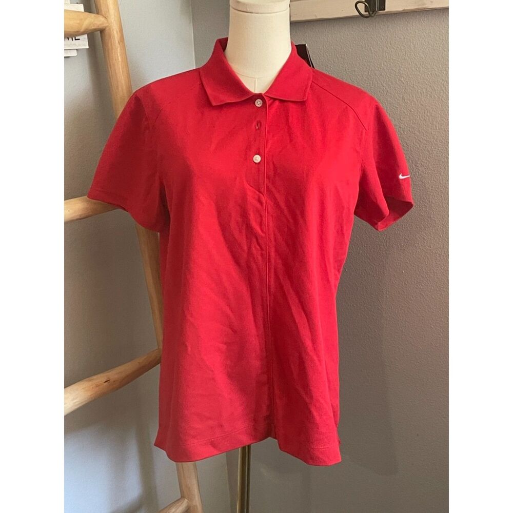 Nike Golf red polo shirt